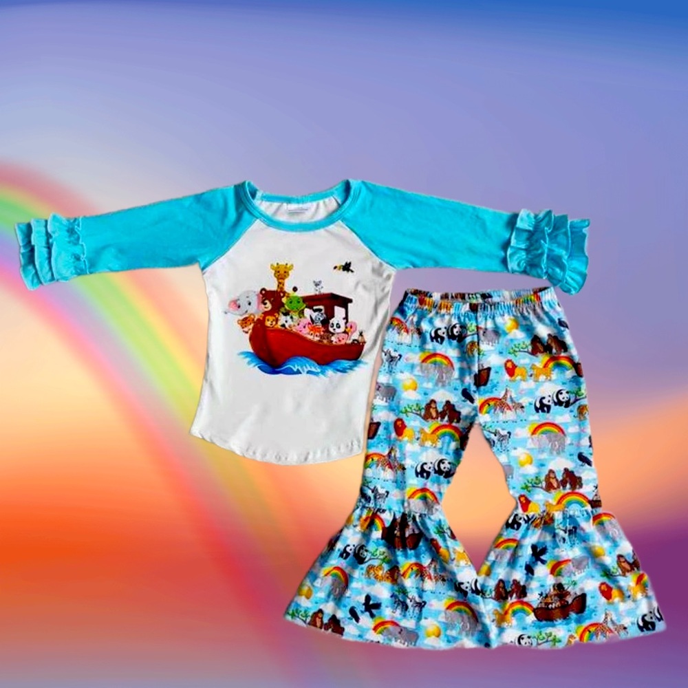 NEW Noah’s Ark Inspired Boutique Outfit Size: 12 - 18 Months